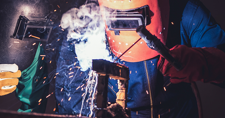 Composition of electrode welding equipment